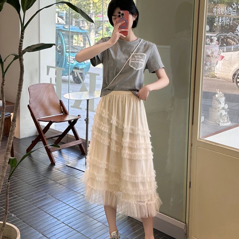 Váy Nữ Plus Size Phong Cách Hàn Quốc Bánh mơ Slim Phổ Biến
