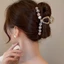 Thanh Lịch Hạt Camellia Lấy Kẹp Kích Thước Lớn Tóc Nhiều Nữ Đầu Lưng Cao Cấp Cuộn Tóc Cá Mập Kẹp Tóc Kẹp Tóc