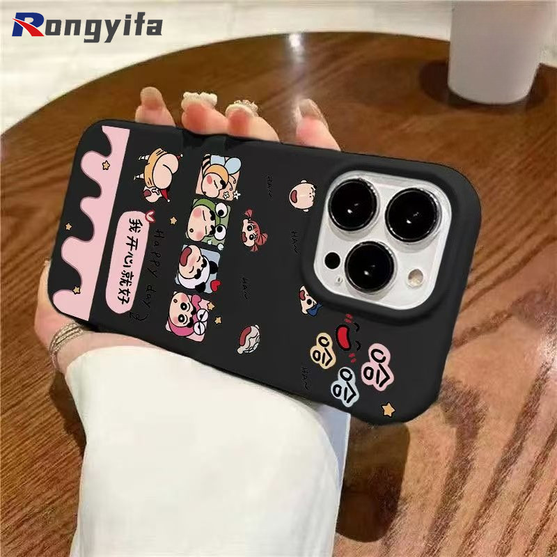 Ốp Điện Thoại Hoạt Hình Shin-chan Cho OnePlus Turbo 6 6V 15T 15 15R 13 13R Ace 6 6T 5 Pro 5G 4G Vỏ Màu Kẹo Dễ Thương Ngộ nghĩnh Mờ Chống Sốc Ốp Lưng Mềm