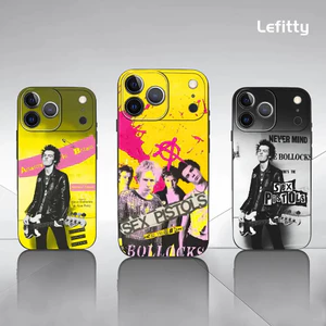 TP-1 Band S-Sex Pistols Ốp Lưng Điện Thoại IPhone 17 16 15 14 13 12 11 Pro Max Plus Mini Đen Mờ Vỏ Mềm Funda