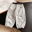 Quần Nỉ Bé Trai, Bé Gái HỌA TIẾT IN MẶT MÈO ĐÁNG YÊU QC33 K.Kid Vải Mềm Mát size 8-20 kg