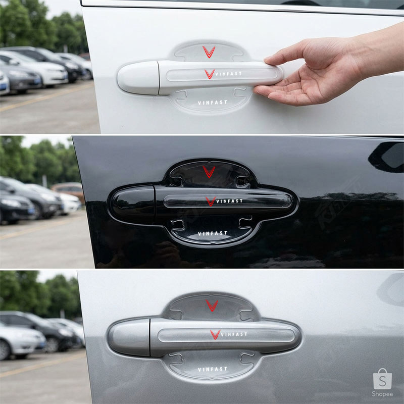 Vinfast Trong Suốt Bảo Vệ Cửa Xe Bên Trong Bát Cửa Dày Tay Nắm Cửa Bảo Vệ Chống Trầy Xước Và Chống Mài Mòn Cho Lux A Fadil President SA VF5 VF8 VF9 E34