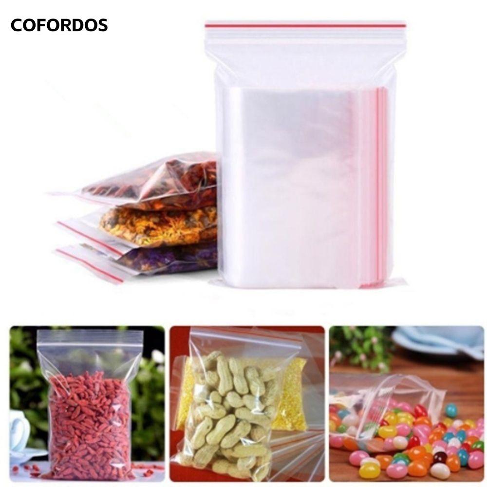 Cofordos 100 Cái / gói Túi Zip Trang Sức Bảo Quản Bao Bì Mini Poly