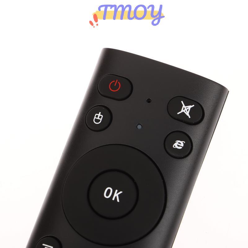 TMOY 2.4G Điều khiển từ xa bằng giọng nói không dây Bộ điều khiển con quay hồi chuyển có đầu thu USB Q5 Điều khiển từ xa cho máy chiếu TV thông minh Hộp Android TMOY