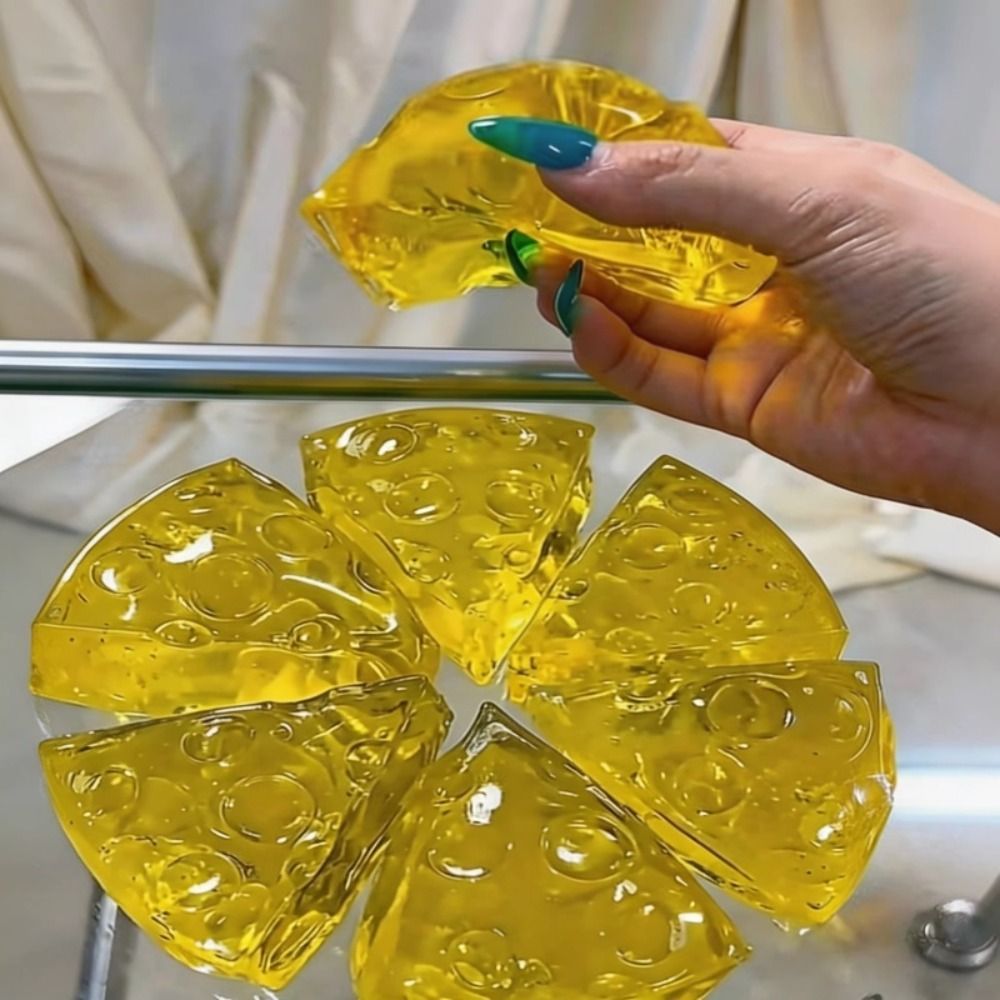 ELLSWORTH Squishy Mật Ong Phô Mai, Đồ Chơi Squishy Ngón Tay Hút Chậm, Fidget Pinch Vui Nhộn Co Giãn Mềm Đồ Chơi Phô Mai Cảm Giác Trẻ Em Và Người Lớn