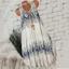 Đầm không tay Bohemian mới dành cho nữ Mùa hè dáng rộng Slim Ink Wash In chữ A Váy nghỉ mát