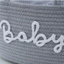 Chữ Phong Cách Dây Cotton Dệt Mẹ Giỏ Bé Có Thể Tháo Rời Bên Trong Khô Ướt Giỏ Tách Giỏ Đựng Đồ Di Động Giỏ Đựng Đồ