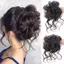 < Honeyba > Tóc Tổng Hợp Bun Chignon Xộn Xoăn Kẹp Tóc Co Giãn Scrunchy Giả Tóc Miếng Cho Nữ Kẹp Tóc Đẹp