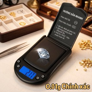 Cân kỹ thuật số Mini Độ chính xác cao Di động ABS Trang sức Thảo dược Mỹ phẩm Thành phần thực phẩm Sử dụng