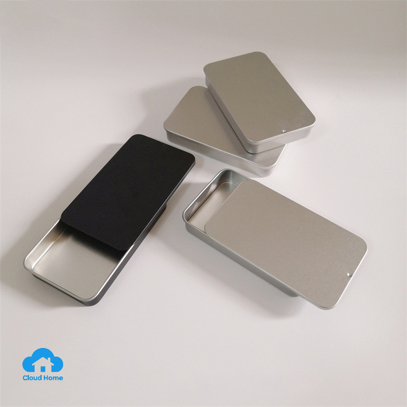 🌤️COD🌤️Hộp thiếc nắp trượt mini 60*33*11mm- Hộp thiếc hình chữ nhật, hộp đựng đồ nhỏ có nắp trượt