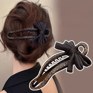 Kim Cương Giả Kẹp Tóc Mỏ Vịt Kẹp Dành Cho Nữ Lười Tạo Kiểu Tóc Phụ Kiện Tóc