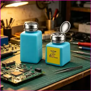 VIC 100 200Ml Nhựa Lỏng Chai Bấm Bơm ESD Chất Lỏng Để Làm Sạch Điện Thoại Di Động Loại Bỏ Phụ Kiện