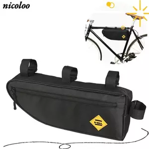 Túi tam giác xe đạp NICOLOO, Túi ống trước khung xe đạp chống nước MTB, Phụ kiện dung tích lớn Túi đi xe đạp