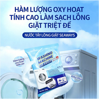 Bột oxy hoạt tính tẩy rửa lồng máy giặt chăm sóc máy Bảo trì máy giặt định kỳ,Khử mùi hôi, diệt khuẩn