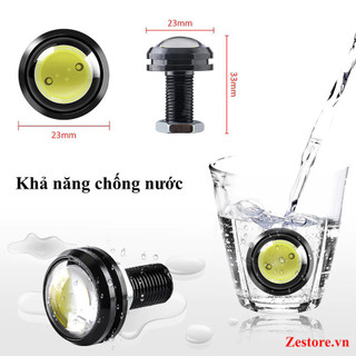 【23mm】1 đôi Đèn LED tín hiệu kiểu mắt chim ưng 12v 23mm dành cho chạy xe máy vào buổi sáng
