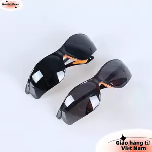 Kính hàn NORDICLIFE, Kính an toàn màu xám đen chống gió, Kính hàn chống trầy xước Kính mắt chống bụi Kính an toàn dành cho nam giới