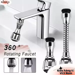 NORDICLIFE 1 Bộ Bong Bóng Xoay, Bộ Mở Rộng Vòi Phun Tăng Cường Tiết Kiệm Nước Vòi 360 Độ, Đa Năng Chế Độ Kép Chống Bắn Đầu Vòi Lọc