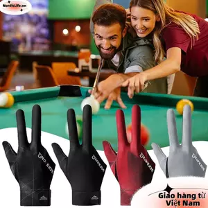 Găng tay ngáy NORDICLIFE, Găng tay bi-a tay trái phải đàn hồi, Phụ kiện tập thể dục Spandex thoáng khí Găng tay ba ngón tay
