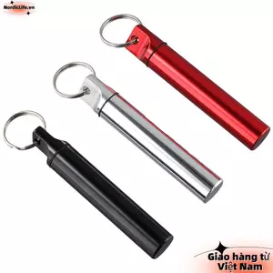 Hộp đựng tăm NORDICLIFE 3 chiếc Hộp đựng tăm, Đen + Bạc + Đỏ 0,64 Ounce Hộp đựng tăm, Nhôm 3,8 X 0,67 inch Hộp đựng tăm Nhà hàng