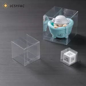 JCSYFAC 10 Chiếc NewClear PVC Hộp Ngủ Đám Cưới / Giáng Sinh Ủng Hộ Kẹo Sô Cô La Quà Tặng Sự Kiện Hộp Trong Suốt / Ốp Lưng Mới