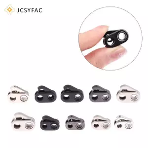 JCSYFAC 10 Cái Nút Chặn Lò Xo Có Thể Điều Chỉnh Bule Đôi Lỗ Dây Lo Dây Kết Thúc Dây Buộc Cho Dây Rút Túi Quần Áo DIY May Mới