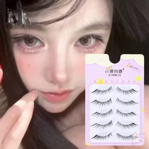Lông mi giả uốn cong cho bé Lông mi sợi tổng hợp C tự nhiên để đeo hàng ngày
