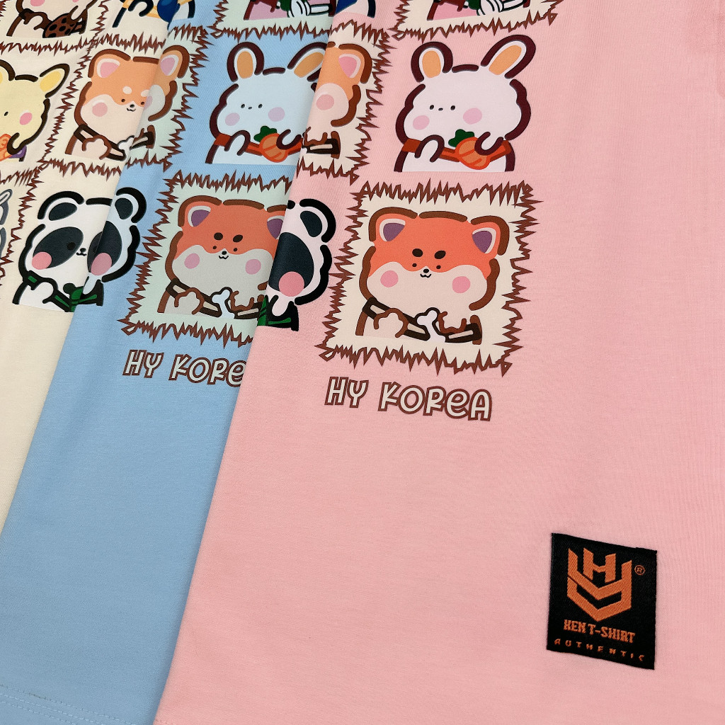 （Giao hàng 24h）Angela Áo thun form rộng  Zoo 1417 cotton 75% tay lỡ unisex