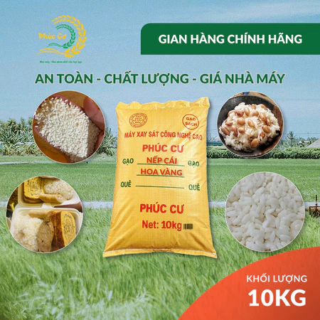 10KG Gạo Nếp Cái Hoa Vàng Dẻo Thơm Chuẩn Gạo Quê Nấu Xôi Làm Bánh