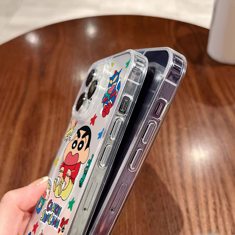 Ốp lưng iPhone họa tiết Crayon Shin-Chan hỗ trợ sạc không dây từ tính - iP 11/12/13/14/15/16/17/Plus/Air/Pro/Max