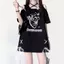 Mỹ Retro Đeo Chéo Dây Buộc Nơ In Hình Ngắn Tay Áo Thun Nữ Thiết Kế Hàng Đầu Hợp Thời Trang 5.19