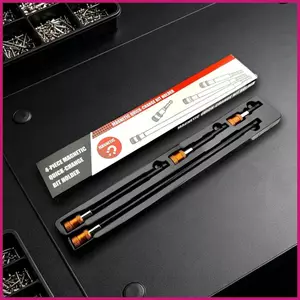 Vòng vít từ tính 4 mảnh Công thái học Phát hành nhanh Bit đính kèm Giá đỡ vít từ tính cho máy khoan cho shopidaevn