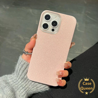 Ốp Lưng Cho iPhone 16 17 11 12 14 13 15 Pro Max 7 8 14 Plus XR X XS Max Thời Trang Mới Màu Trơn Hai Lớp Lấp Lánh