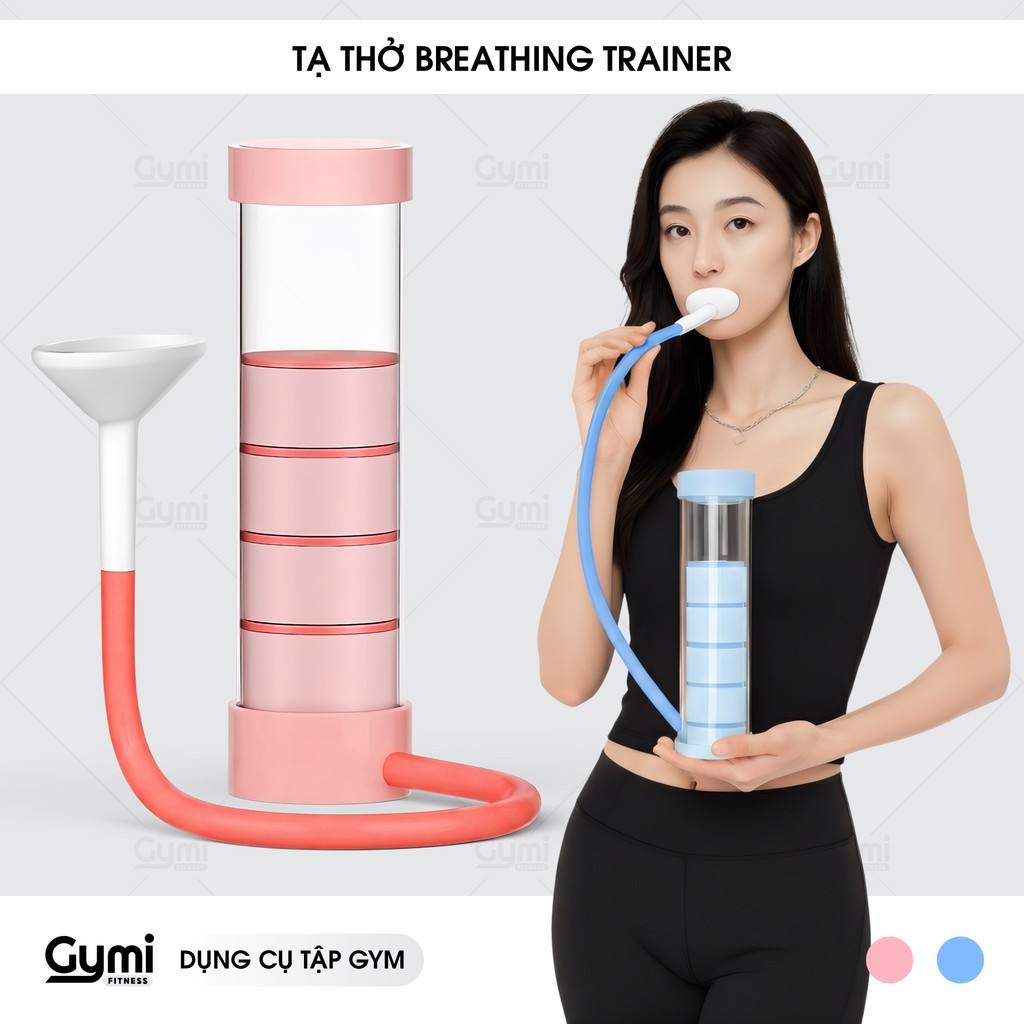 Tạ Tập Thở Chuyên Dụng - Dụng Cụ Tăng Dung Tích Phổi, Điều Chỉnh Kháng Lực Luyện Hô Hấp - TaTho