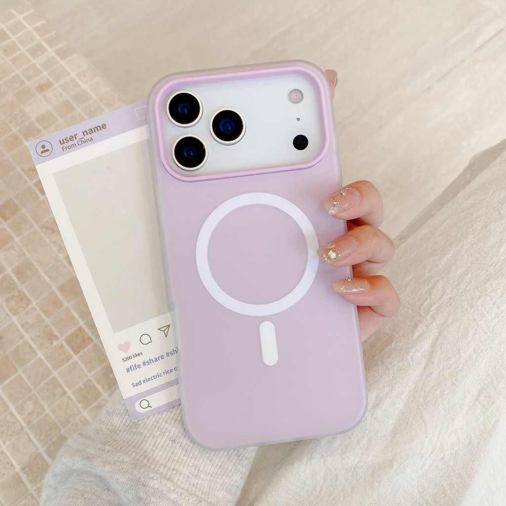Ốp Điện Thoại Cứng Từ Tính Cho iPhone 17 16 Pro ProMax 17 Air 16 Plus Sạc Không Dây Chống Sốc