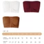 Áo ngực quây BORAGETE, Áo ngực Bandeau cỡ lớn S / M / L / XL / XXL, Phong cách Châu Âu Plus Size Ống đóng cửa phía trước liền mạch Top Sporty