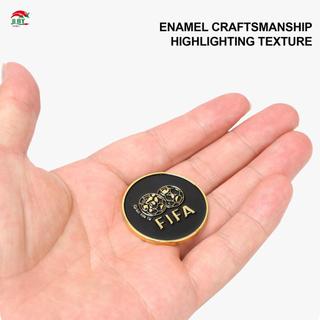 Trọng tài bóng đá Flip Coin Di động Chống rỉ sét Hợp kim cứng Trọng tài Thẩm phán Toss Đồng xu cho bóng đá Bóng chuyền