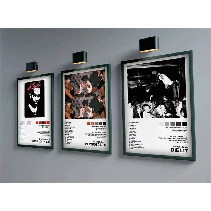 Tranh Canvas Treo Tường Nhạc Pop Hip Hop 21 Savage Playboi Carti Poster Thẩm Mỹ Phòng Decor