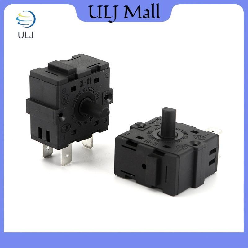 ULJ Điện Phòng Nóng Bánh Răng Vị Trí Phụ Kiện 3 Pin 5Pin Xoay Chọn AC 250V 16A.