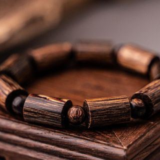 Vòng Tay Trầm Hương Sánh Chìm Việt -  Kiểu Trúc Đeo Tay -Trầm Hương Yên Lộc
