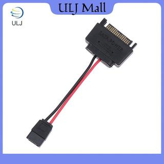 ULJ 1Pc SATA 15 chân Nam sang SATA 6 chân Nữ Slimline Cáp chuyển đổi nguồn 20awg Cáp truyền động quang Laptop.
