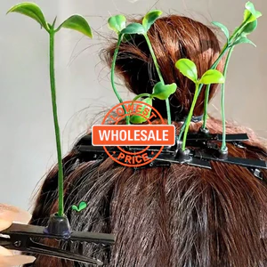 Kẹp Tóc Cây Mini Ngộ Nghĩnh Hình Mầm Đậu - Thời Trang Cho Bé Gái