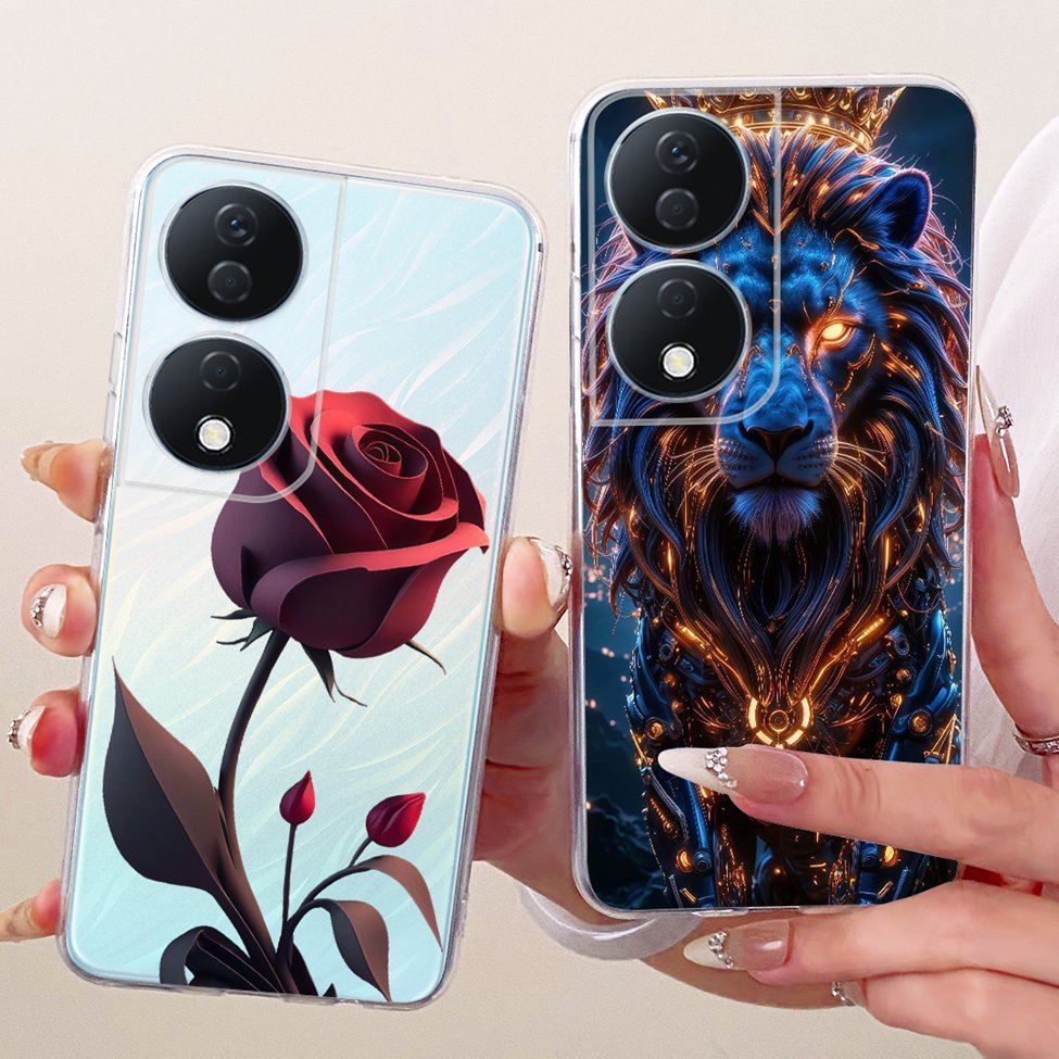 Vỏ trong suốt Honor X7B Vỏ hình con bướm thời trang dễ thương Vỏ sơn mát mẻ ngộ nghĩnh CLK-LX1 CLK-LX2 CLK-LX3