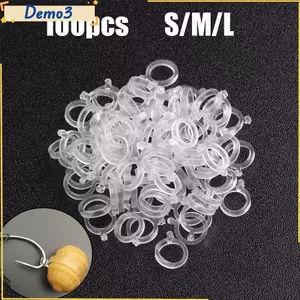 DÂY MỒI VIÊN PE TRẮNG CHẤT LƯỢNG CAO 100 CÁI DỤNG CỤ CÂU CÁ ĐÀN HỒI TRONG SUỐT
