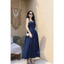 ĐẦM JEAN 2 DÂY MAXI NHÚN BYJOLIE