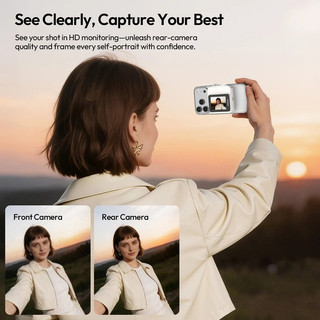 Ulanzı VM02 Màn hình Selfie Phản chiếu từ tính cho iPhone 17 16 PRO Điện thoại thông minh Android Vlog với điều khiển từ xa không dây