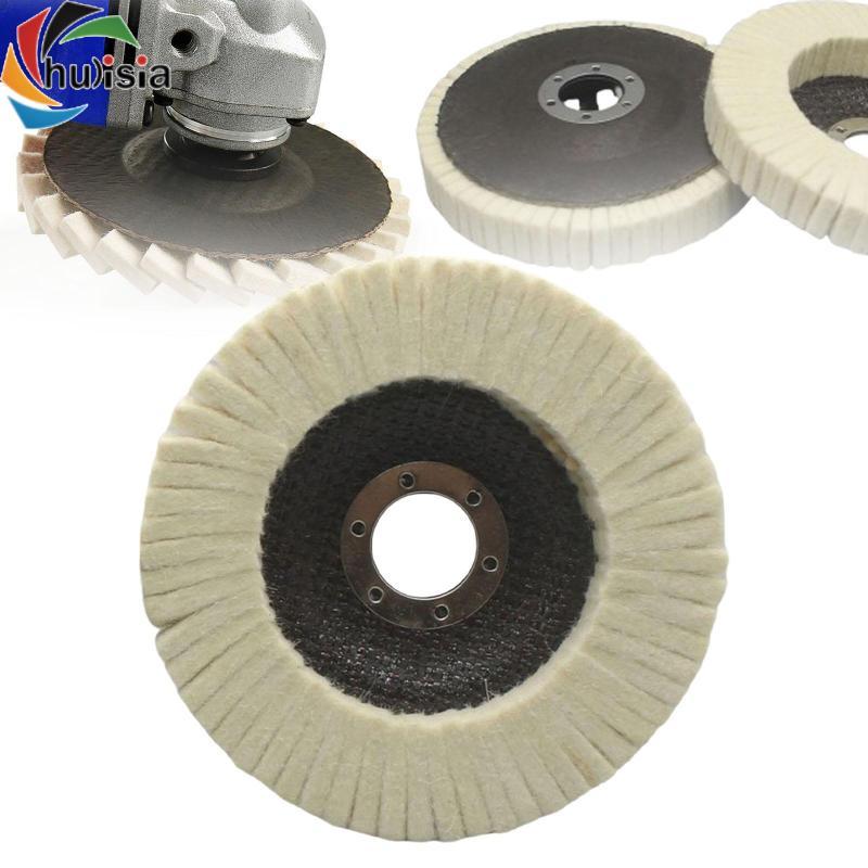 Len nỉ Bánh xe đánh bóng nắp đĩa đánh bóng Miếng đệm bề mặt kim loại Công cụ hoàn thiện cho máy mài Dự án DIY