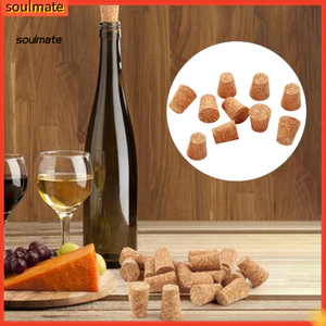 Linh hồn| Chai rượu Nút chai bằng gỗ Nút chai côn 10 chiếc Nút chai rượu bằng gỗ có thể tái sử dụng Nút chai gỗ mềm Niêm phong chống rò rỉ Mũ phân hủy sinh học cho chai rượu Hoàn hảo cho gia đình Ba