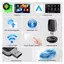 {TB & Bag} Bộ chuyển đổi tự động Android CarPlay không dây 2in1 AI Mini Box Plug & Play Kết nối tự động có thể điều chỉnh với 99% ô tô cho đài phát thanh ô tô.