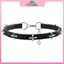 MYPANDA Mới Chữ Thập Đậm Hoa Đứng Choker Cổ Áo Nữ Niche Thiết Kế Cao Cấp Nelace Da Choker.