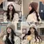 Mũ dệt kim CHEESELY, Mũ beanie dày dễ thương, Thời trang mềm mại Y2K Slouchy Bonnet dành cho nam nữ